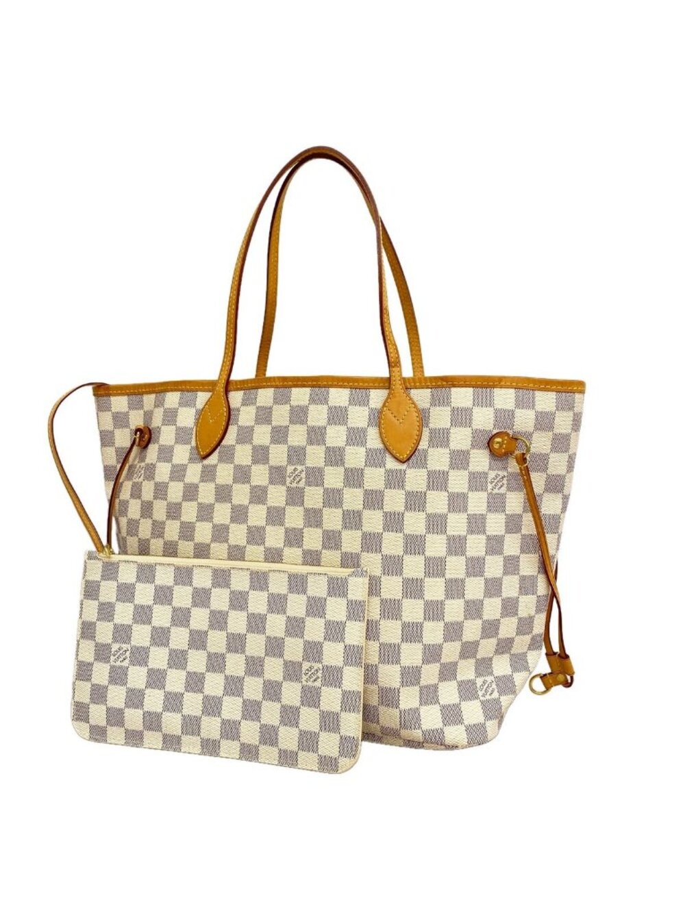 Louis Vuitton Tote Bag Damier Azur Neverfull MM White